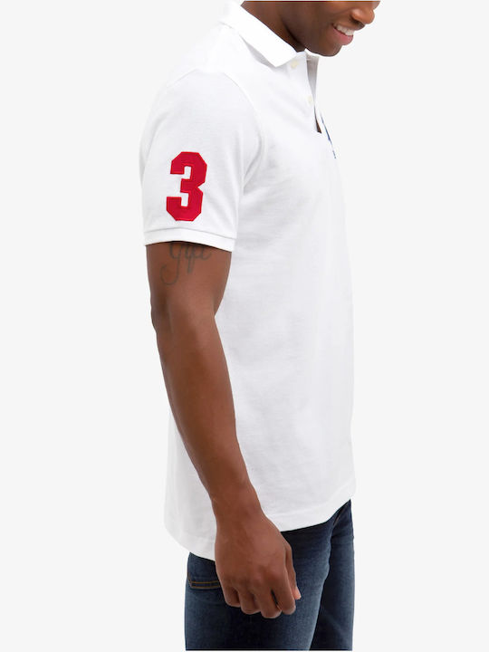 U.S. Polo Assn. Men's Short Sleeve Blouse Polo White