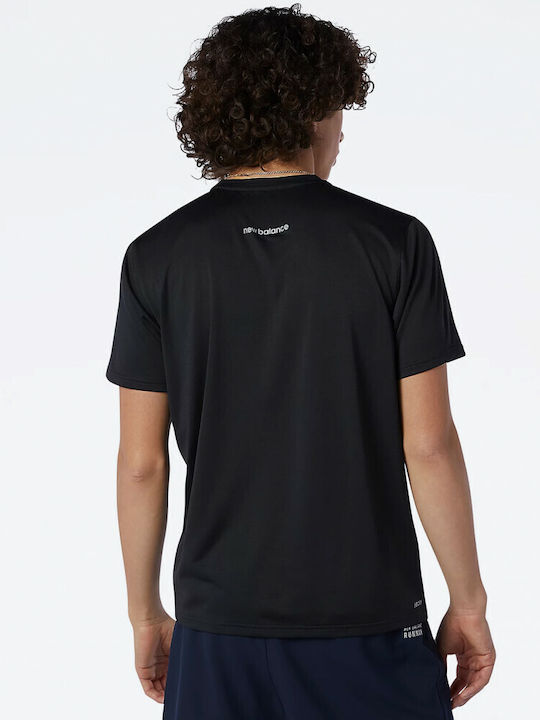 New Balance Men's Sports T-Shirt with Logo Black