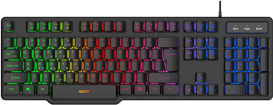 NOD Platoon 4in1 Combo Σετ Gaming Πληκτρολόγιο με RGB φωτισμό & Ποντίκι (Ελληνικό)
