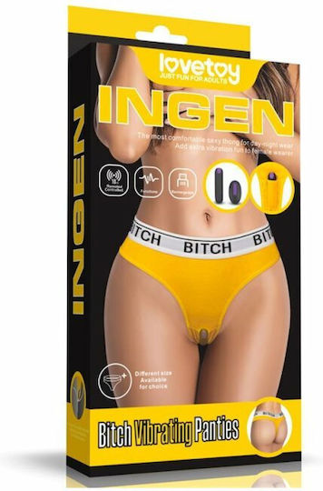 Lovetoy Ingen Bitch Vibrating Panties Mini Vibrator Bullet with Remote Control M Black