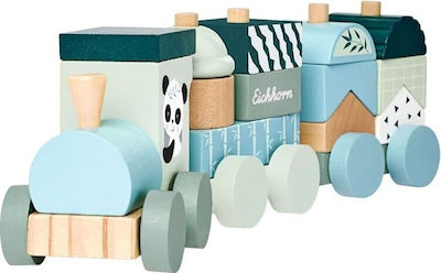 Hape Stacking Toy Fantasia Blocks Train made of Wood for 12++ Months