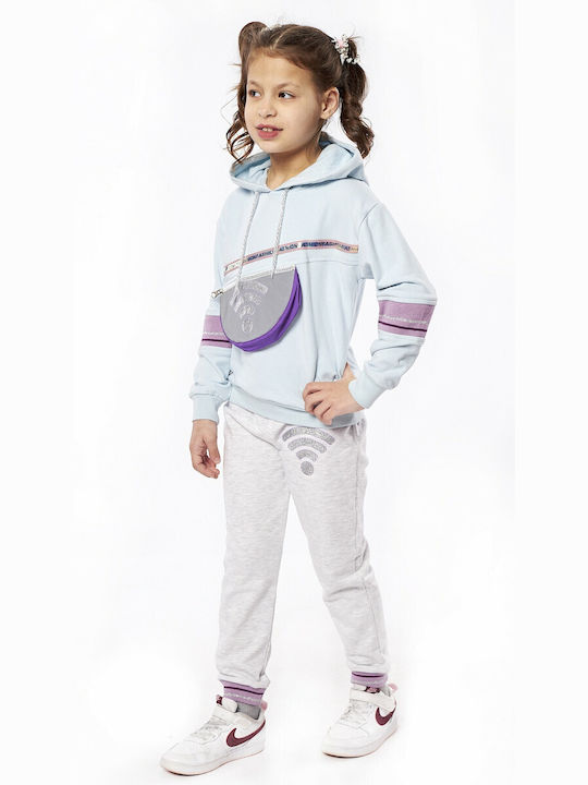 Εβίτα Kinder Sweatpants Set - Jogginganzug Hellblau 2Stück