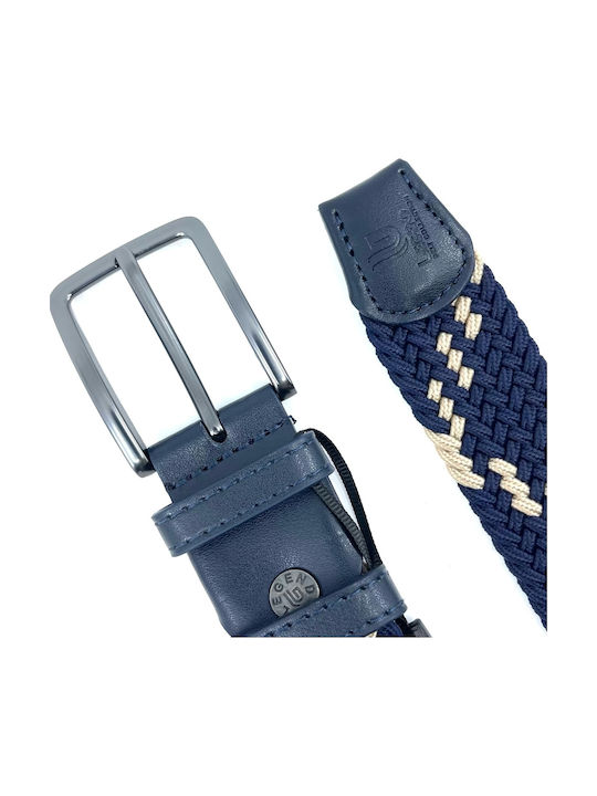 Elastică Curea Bărbați Din material textil Tricotat Albastru marin