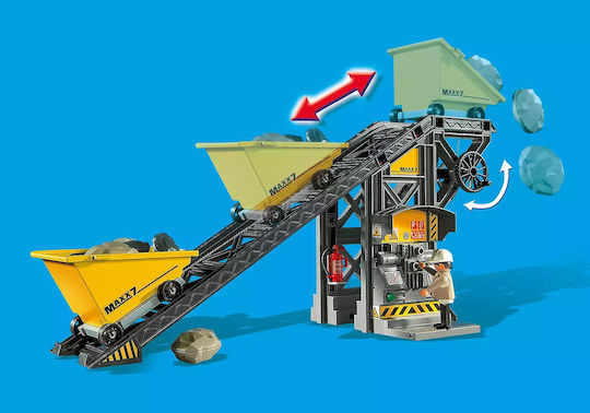 Playmobil Stadt Aktion Materialtransportgurt und kleiner Bagger für 4+ Jahre Jahre