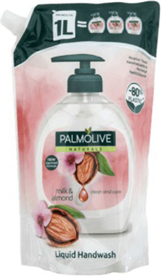Palmolive Liquid Hand Soap Almond & Milk Refill Αμύγδαλο 1000ml