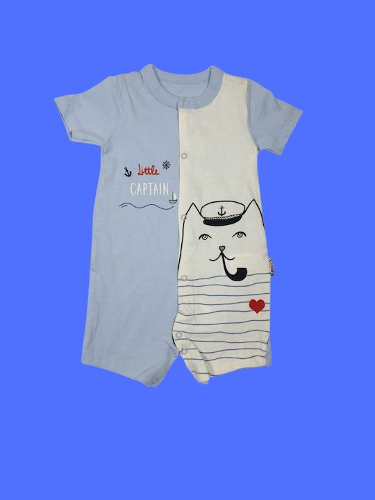 Necix’s Baby Bodysuit Set Short-Sleeved Light Blue