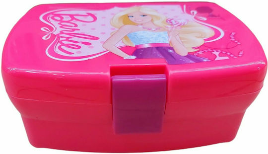 Gim Barbie Plastik Kinder Lebensmittelbehälter Barbie Rosa 17 x 11 x 6.5cm