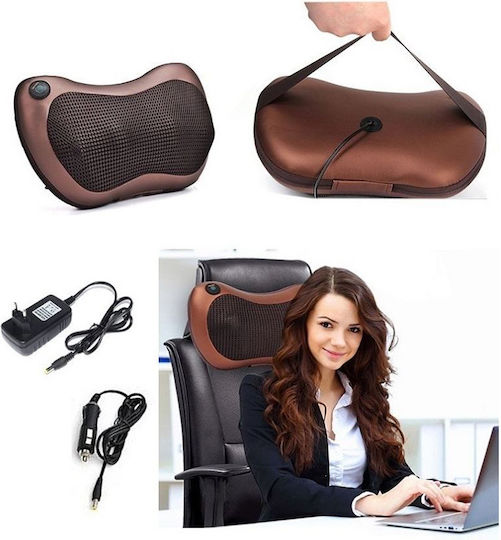 CHM 8028 Μαξιλάρι Μασάζ Shiatsu για τον Αυχένα με Λειτουργία Θέρμανσης