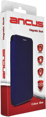 Ancus Magnetic Curve Synthetic Leather Book Blue (Galaxy A13 5G)