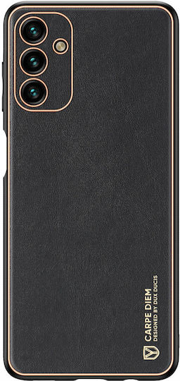 Dux Ducis Yolo Elegant Umschlag Rückseite Synthetisches Leder Schwarz (Galaxy A13 5G)
