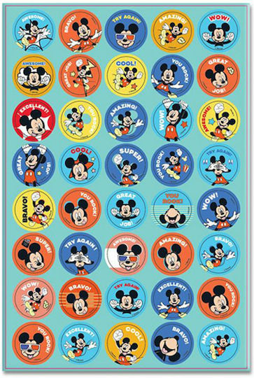 Diakakis Stickers Mickey Mouse 80pcs