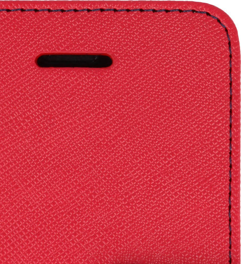 Fancy Brieftasche Synthetisches Leder Rot (Realme 9i)