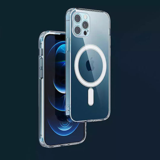 Clear Mag Задна корица Силикон Прозрачен (iPhone 13 mini)
