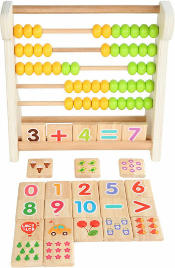 Lucy & Leo Δεινόσαυρος Abacus made of Wood for 3+ years Years Old