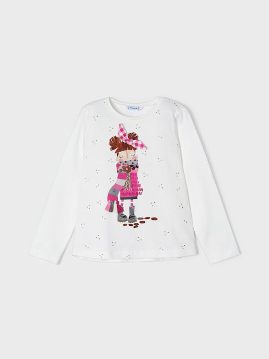 Mayoral Kids Blouse Long Sleeve White