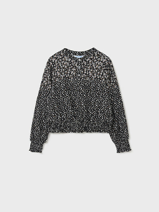 Mayoral Kids Blouse Long Sleeve Black