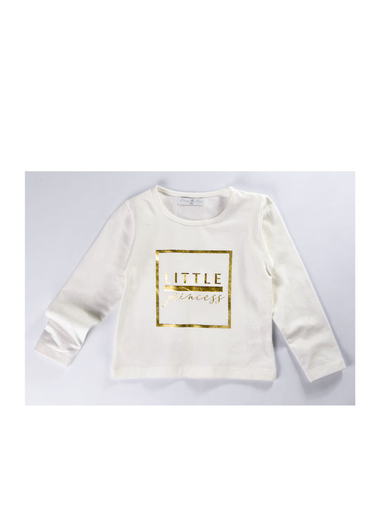 Funky Kids Blouse Long Sleeve White