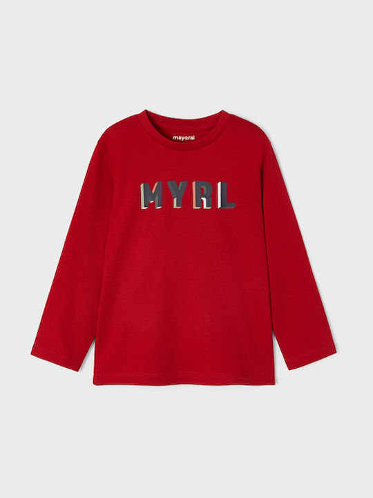 Mayoral Kids Blouse Long Sleeve Red