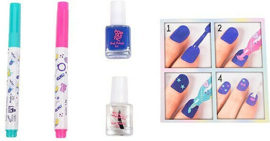 Canenco Set zur Erstellung von Nageldesigns Manikürspiel Rosa Grün Schwarz