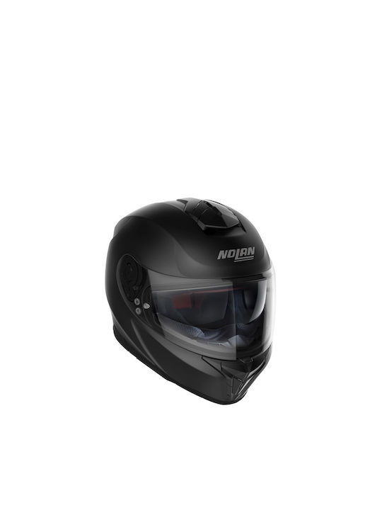 Nolan N80-8 Flat Black Motorcycle Helmet Full Face with Sunvisor