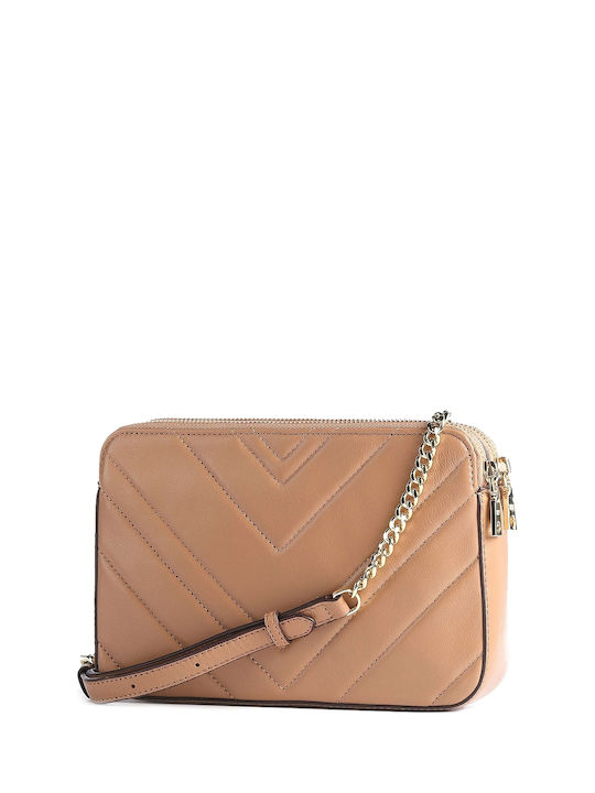 DKNY Delphine Leather Women's Bag Crossbody Pink Gold