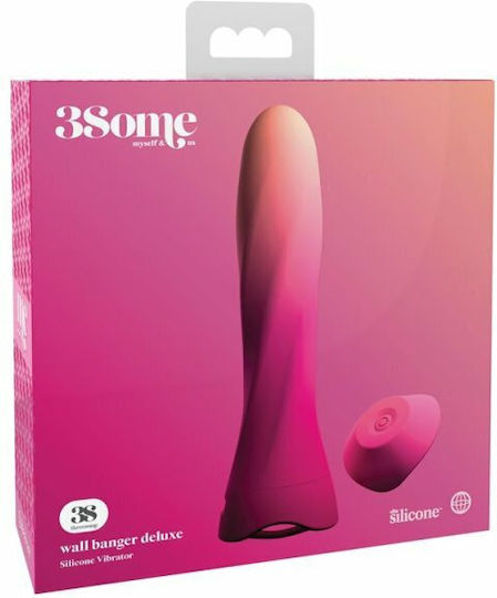 Pipedream 3Some Vibe E6 Wall Banger Deluxe Κλασικός Δονητής με Απομακρυσμένο Έλεγχο 19cm Pink