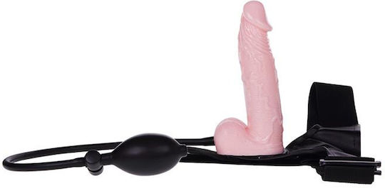 Baile Ultra Harness Sensual Comfort Harness με Dildo 16cm σε Μαύρο Χρώμα