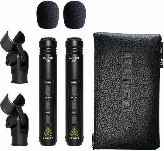 Lewitt LCT 140 Air Pair Πυκνωτικό Μικρόφωνο XLR Shock Mounted για Φωνητικά