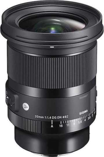 Sigma Full Frame Camera Lens 20mm f/1.4 DG DN Art Ultra-Wide Zoom for Leica L Mount Black