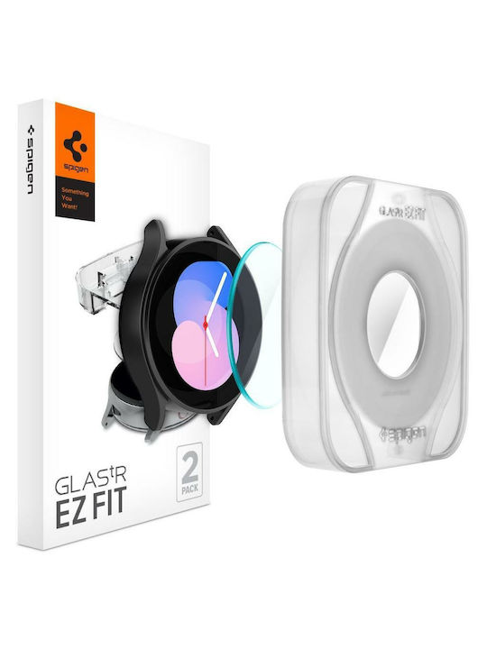 Spigen EZ Fit Tempered Glass for the Galaxy Watch 4 40mm 2pcs AGL05340