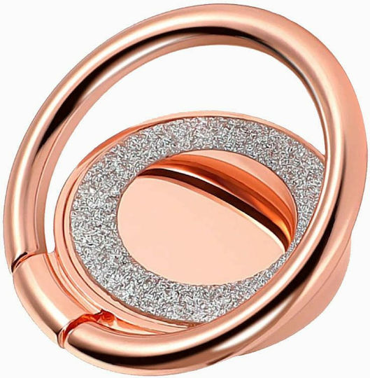 Glitter Ring Holder Κινητού σε Ροζ Χρυσό χρώμα