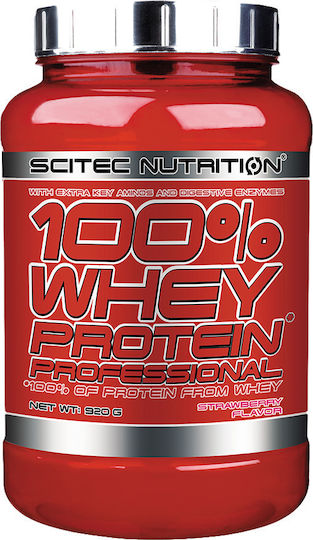 Scitec Nutrition 100% Whey Protein Professional Molkenprotein Glutenfrei mit Geschmack Vanille 920gr