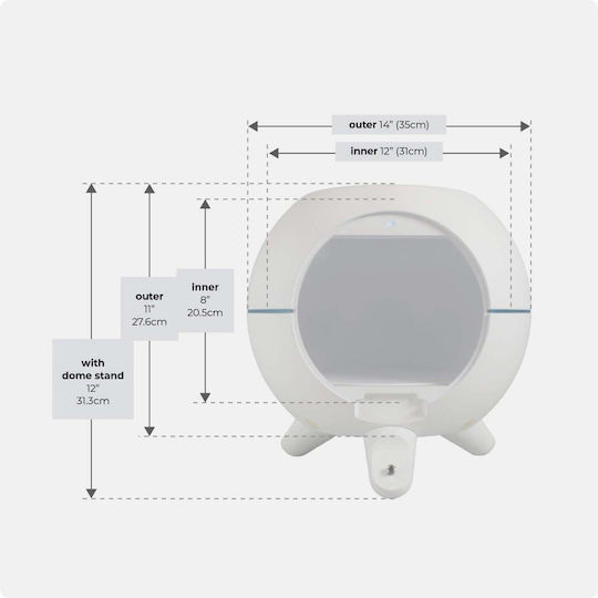 Orangemonkie Foldio 360 Smart Dome Rotating Base 360 for Studio