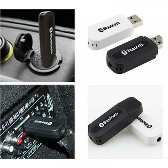 v3 Bluetooth 3 Receiver with USB / 3.5mm Jack Output Ports and Microphone