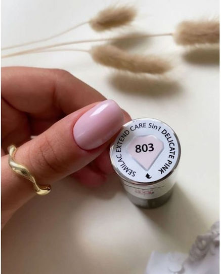 Semilac Extend 5in1 Ημιμόνιμο Βερνίκι Νυχιών 803 Delicate Pink 7ml