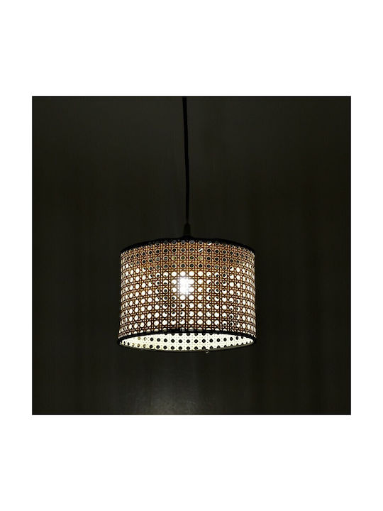 Click Pendant Light Single-Light Grid for Socket E27 Beige