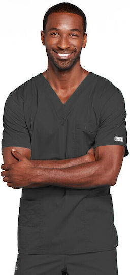 Cherokee WWE4725 Unisex Gray Medical Blouse Cotton and Polyester
