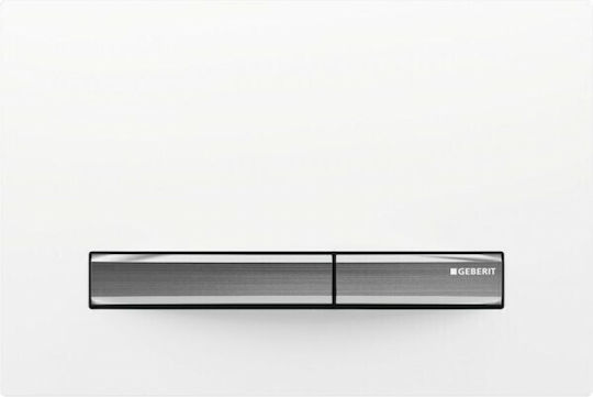 Geberit Sigma 50 Πλακέτα για Καζανάκια Διπλής Λειτουργίας Λευκή ABS