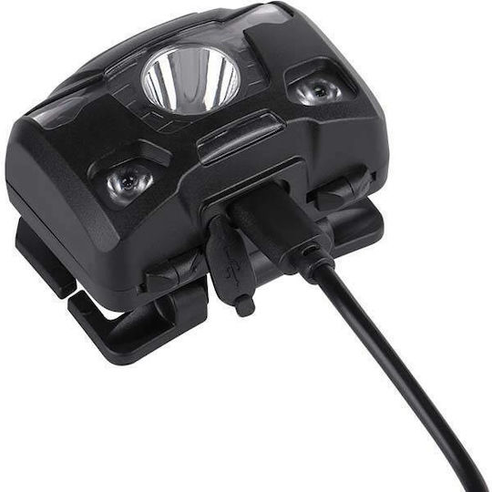 Superfire Презареждащ се Челник LED IP44 с Максимална Яркост 320лм Черен