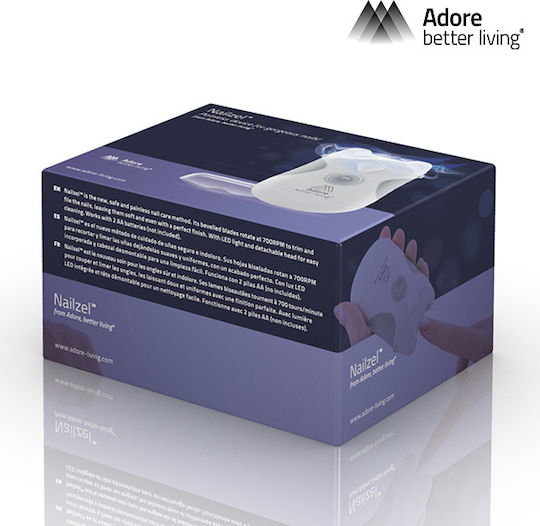 Adore Electric Foot File for Heels & Nails Better Living Nailzel Trim