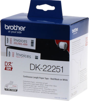 Brother P-touch Ταινία Ετικετογράφου 15.2m x 62mm σε Λευκό Χρώμα Συμβατή με Brother DK