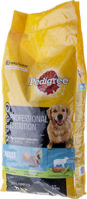 Pedigree Professional Nutrition 15kg Hrană uscată pentru Câini Adulți cu și cu Miel