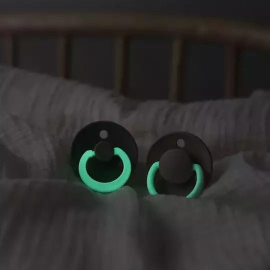 Bibs Colour Glow Биберон Каучук Нощна Руж за 18+ месеци