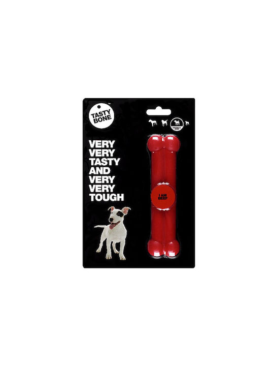 Tasty Bone Beef Nylon Plastic Jucărie Os pentru Cățeluș cu Gust de Carne de vită Mici 11εκ. Maro