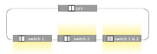 Aca LED Kommerzielle lineare Beleuchtung Leuchte Decke 27W Naturweiß mit einstellbarer Helligkeit B100xT4.22xH8.5cm
