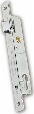 Martin Recessed Lock with Cylinder and Center 30mm Silver