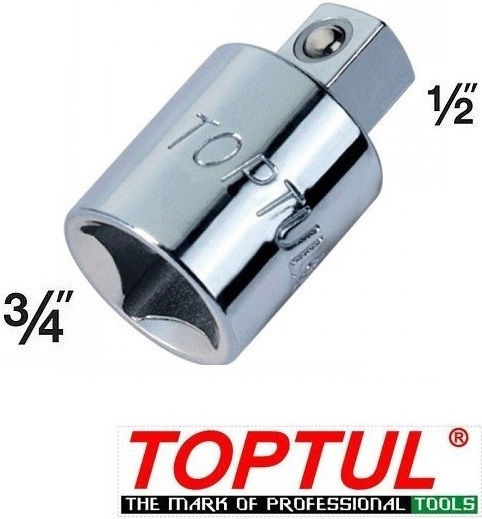 Toptul Αντάπτορας με Υποδοχή 3/4'' και Έξοδο 1/2''