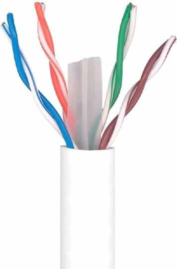 Anga U/UTP Cat.6 (Gigabit) Cablu De Rețea Ethernet Fără Conectori 305m Alb