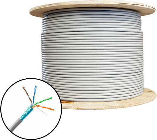 Datacomm U/FTP (STP) Cat.5e Ethernet Network Cable without Terminated Connectors 1m Gray