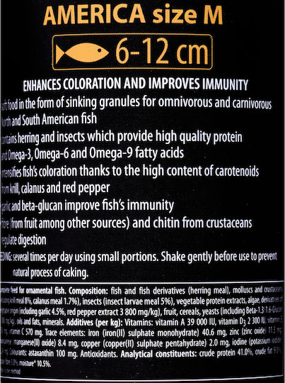 Tropical Soft Line America M Tropical Fish Food Granules 250ml 150gr